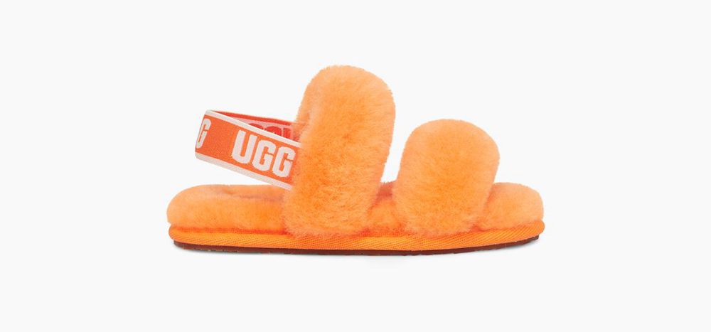 Ugg Slipper Toddlers - Ugg Oh Yeah Orange - 321CYZFJS